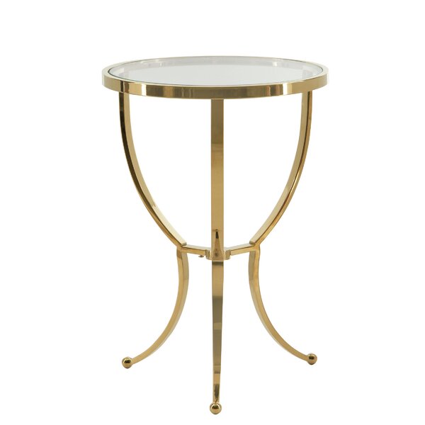 Adella Glass 3 Legs End Table By Bernhardt