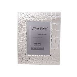 Croco Silver Plated Picture Frame