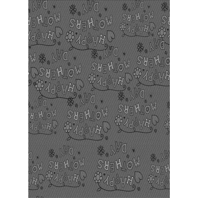 Duckett Floral Gray Area Rug East Urban Home Rug Size: Rectangle 5' x 8'