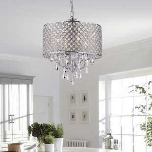 Farmhouse Chandeliers Birch Lane Von 4 Light Crystal Chandelier