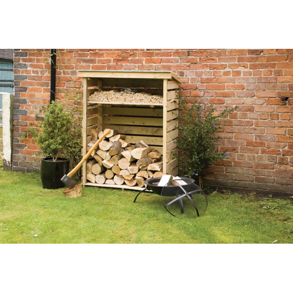 4 Ft. x 2 Ft. Wood Log Store by Rowlinson