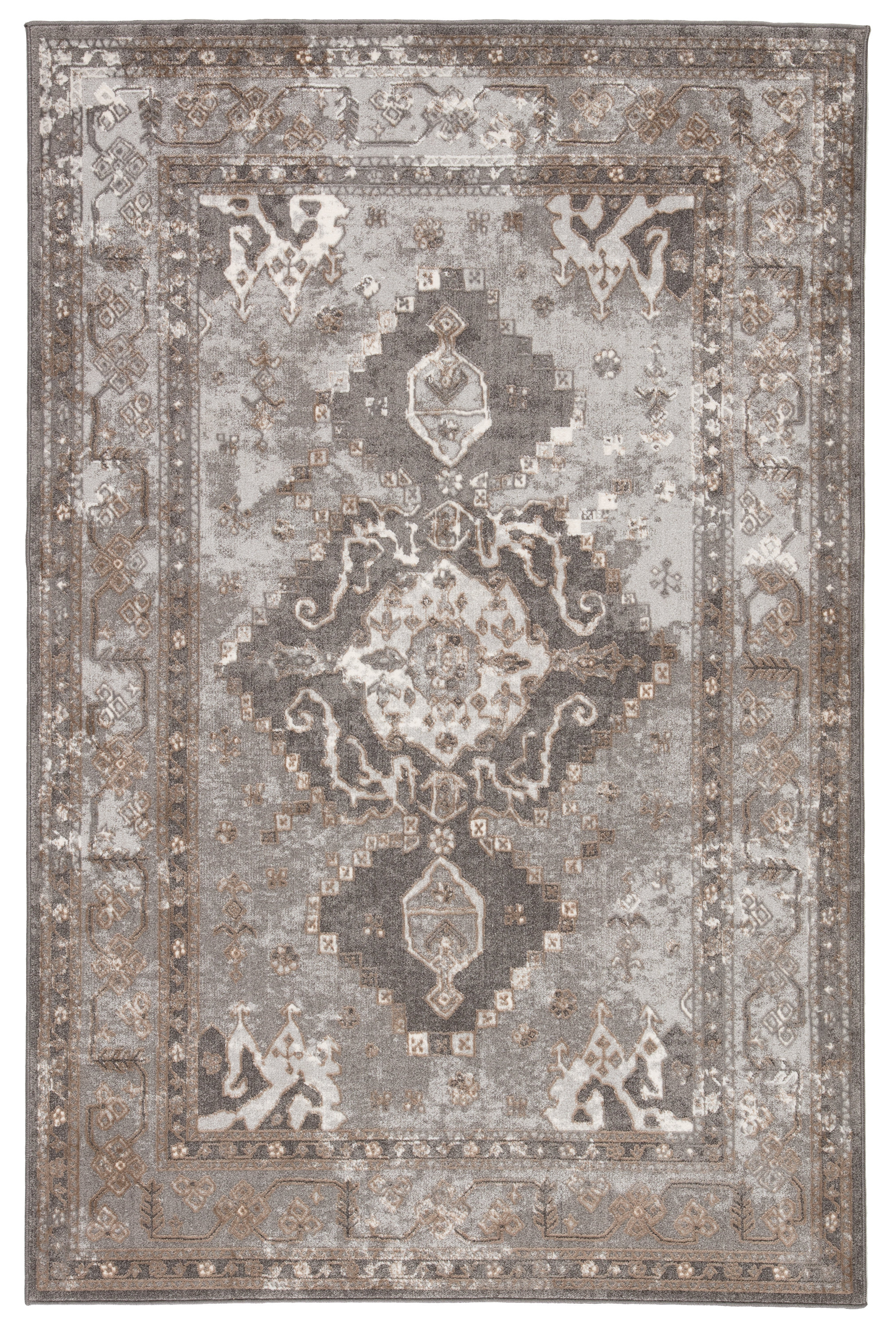 Charlton Home Kilwin Medallion Gray Tan Area Rug Reviews Wayfair Kilwin Medallion Gray Tan Area Rug