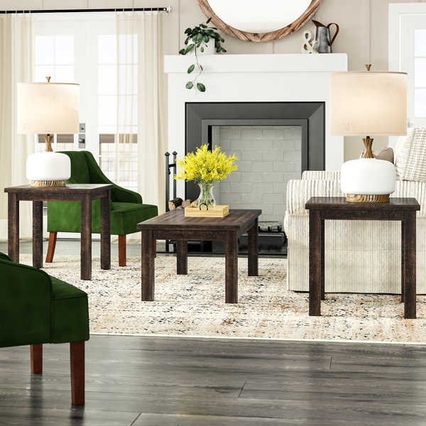 Guerande Occasional 3 Piece Coffee Table Set by La