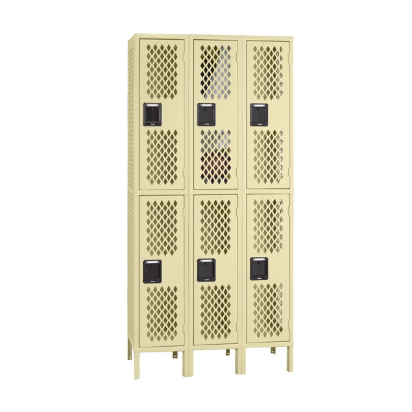 2 Tier 3 Wide Gym and Locker Room Locker by Tennsco Corp.