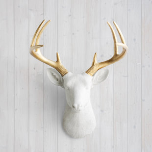 Modern Contemporary Faux Animal Heads Wall Decor Allmodern Quickview