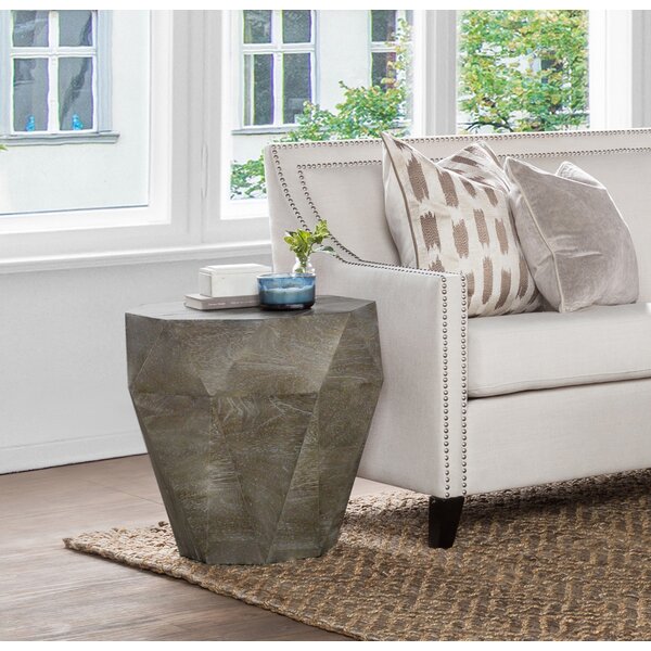 Duval Drum End Table By Mistana