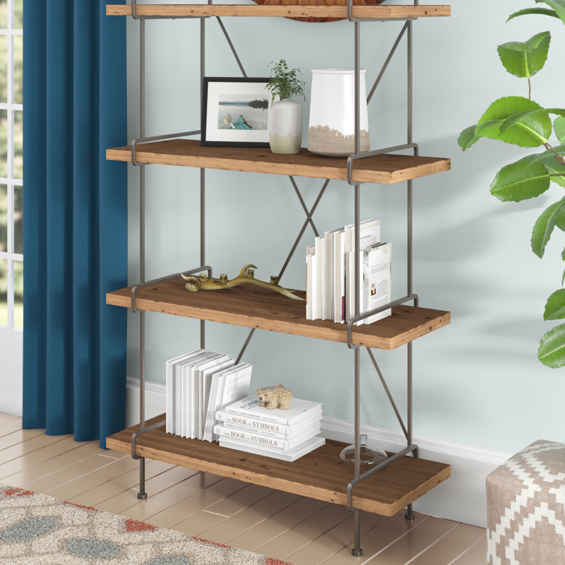 Wrought Studio Kamryn 4 Tier Etagere Bookcase Reviews Wayfair