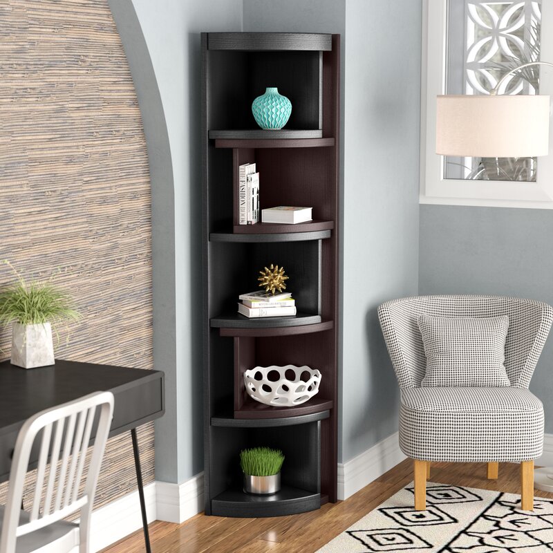 Ivy Bronx Bridges Corner Unit Bookcase & Reviews | Wayfair