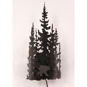 Glynis Bear and Tree 1-Light Wall Sconce