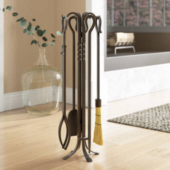 Minuteman Park Avenue 5 Piece Iron Fireplace Tool Set Wayfair