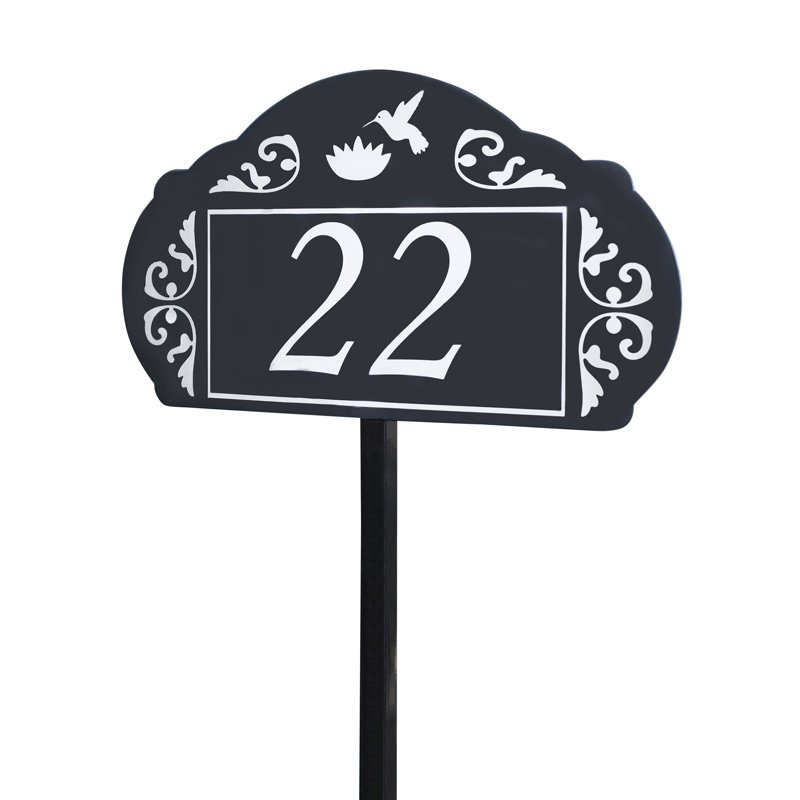 Garden 1-Line Lawn Address Sign