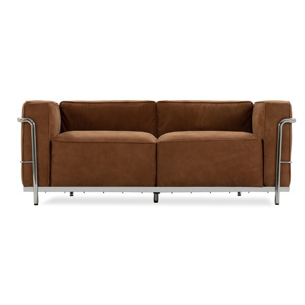 Unver Leather Loveseat By Ebern Designs