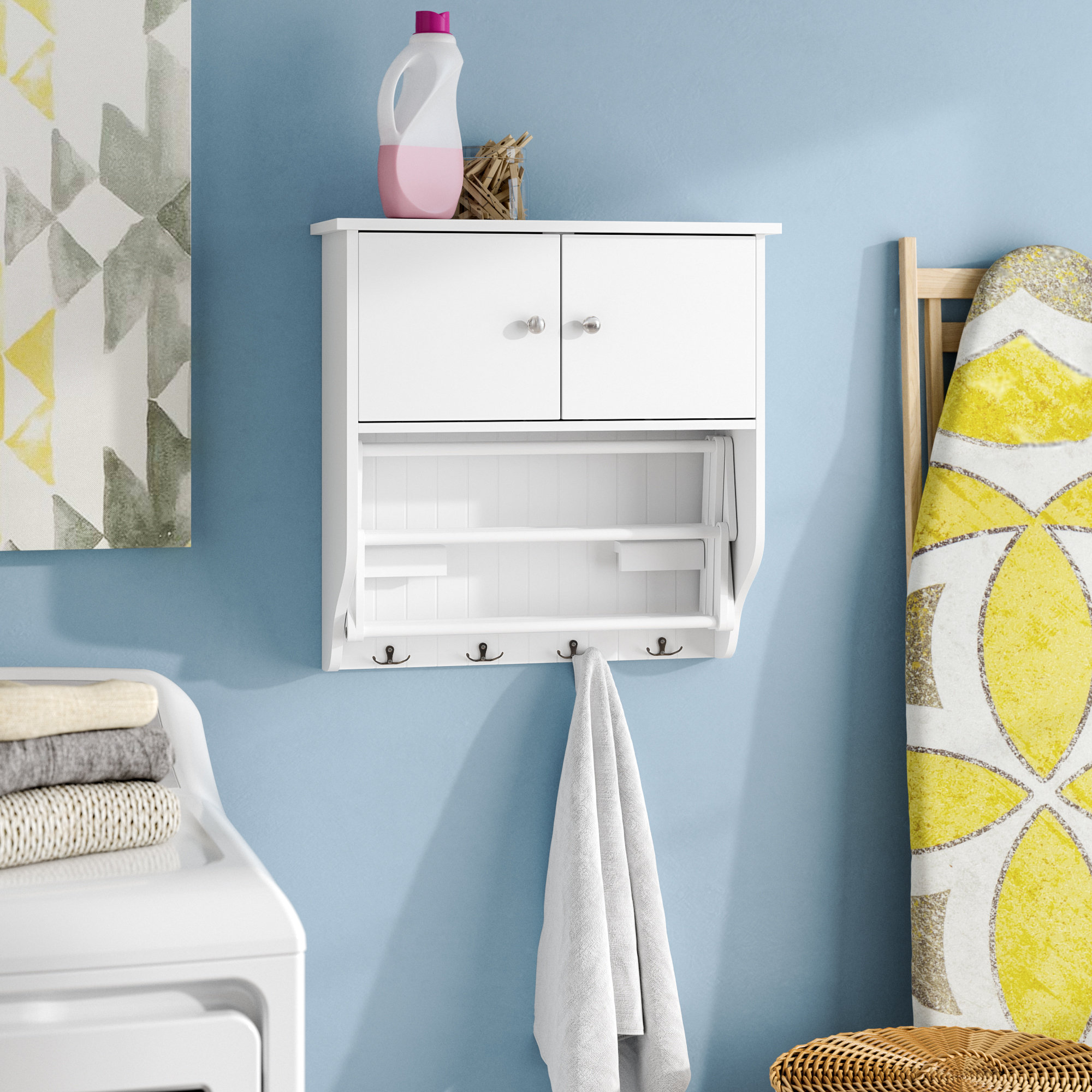 Rebrilliant Accordion Wall Mounted Drying Rack Reviews Wayfair