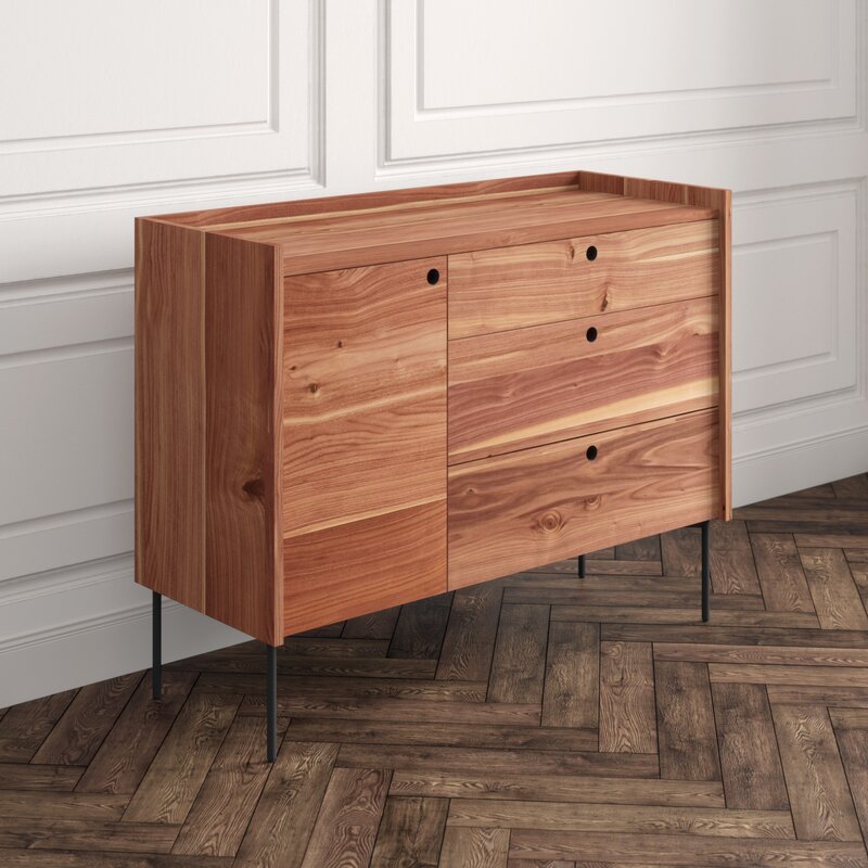 Blu Dot Peek 1 Door 3 Drawer Credenza Perigold