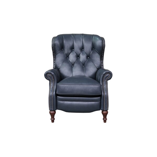 McManus Leather Manual Recliner By Darby Home Co