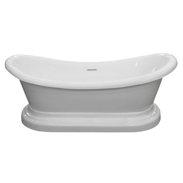 Ruby Series 70.75'' x 32.75'' Freestanding Soaking Bathtub by ANZZI
