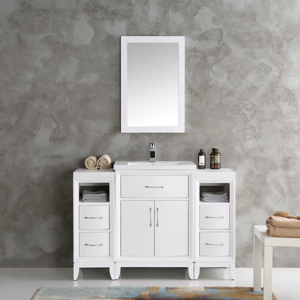 Cambridge 48 Single Traditional Bathroom Vanity Set with Mirror by Fresca