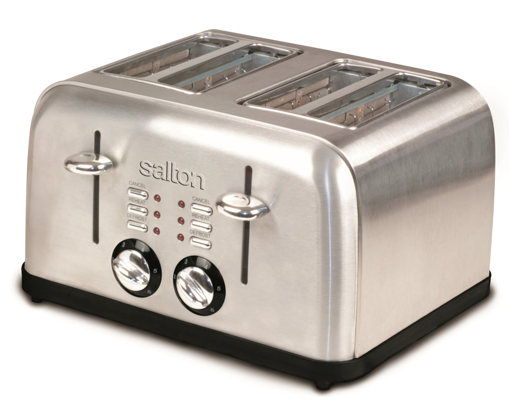 4-Slice Electronic Stainless Steel Toaster