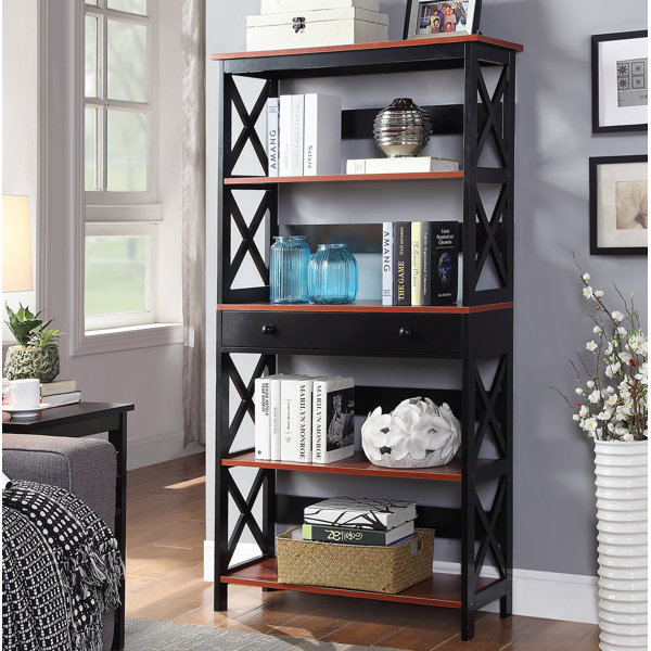 Gracelynn 5 Tier Standard Bookcase by Beachcrest Home