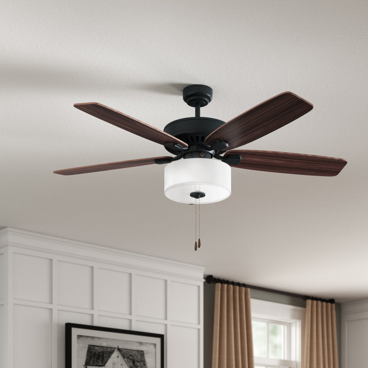 Three Posts 52 Sybilla 5 Blade Standard Ceiling Fan With Light Kit Included Reviews Wayfair