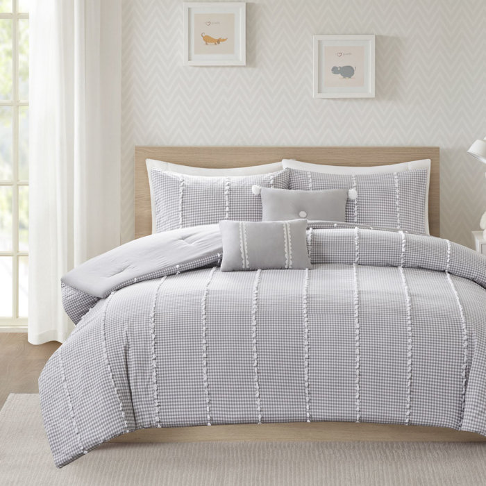 Grovelane Teen Aisling Gingham Comforter Set Reviews Wayfair Ca