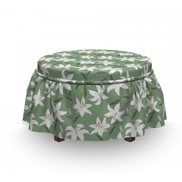 Lilly Bouquet Ottoman Slipcover (Set Of 2) By East Urban Home