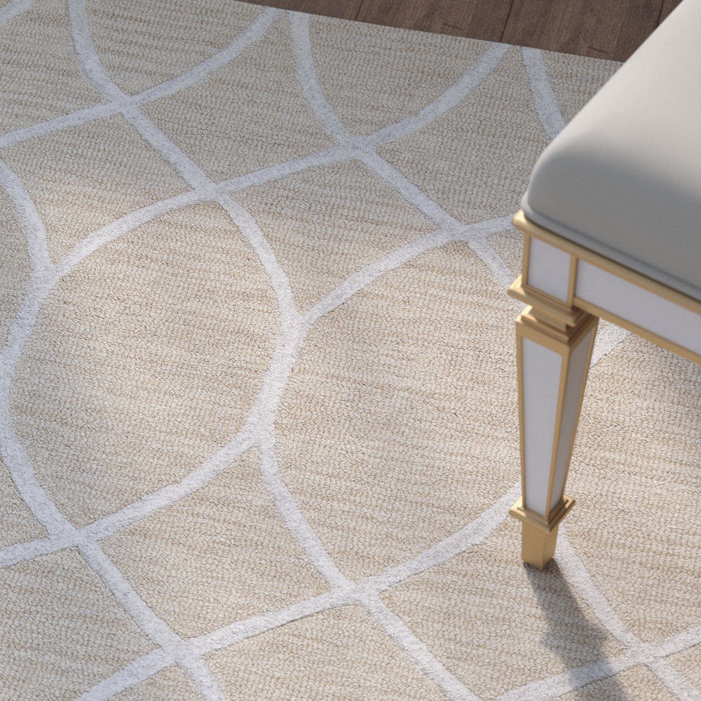 House of Hampton Uxbridge HandTufted Beige Area Rug & Reviews Wayfair