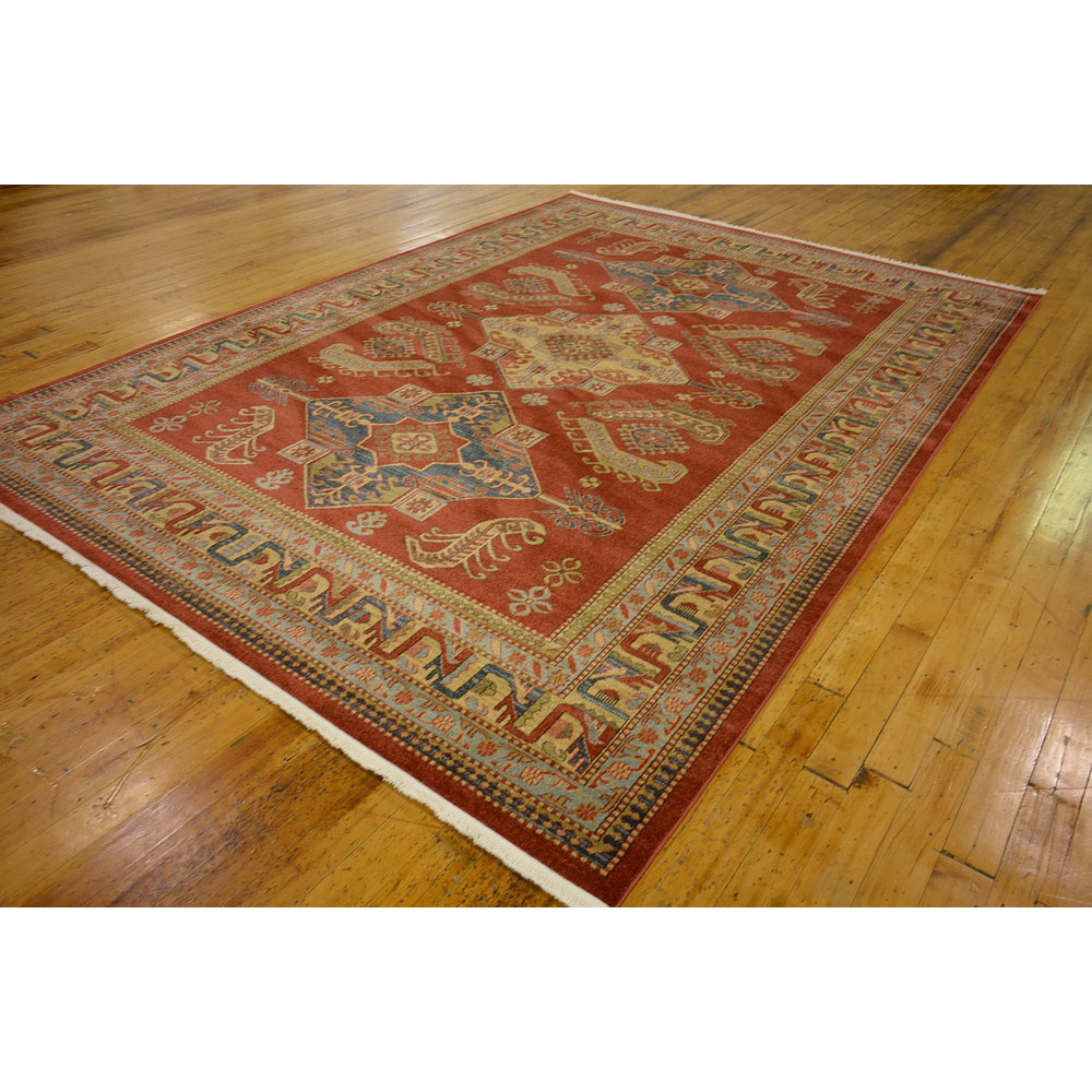 World Menagerie Valley Red Area Rug & Reviews Wayfair