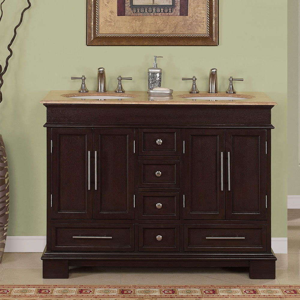 Silkroad Exclusive Sally 48" Double Bathroom Vanity Set & Reviews Wayfair