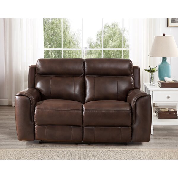 Gurley Leather Reclining Loveseat By Red Barrel Studio