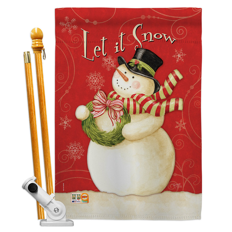 Breeze Decor Scarf Snowman Let It Snow Impressions Decorative 2
