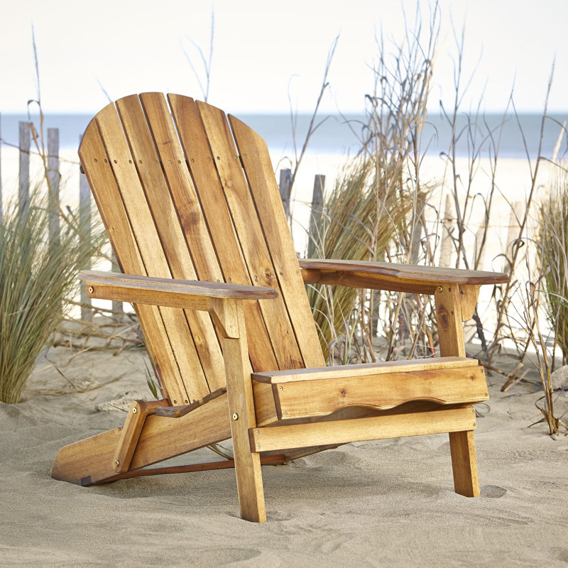 Ridgeline Solid Wood Folding Adirondack Chair