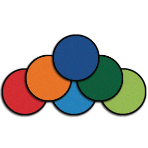 Value Plus Mini Go Round Area Rug (Set of 12)