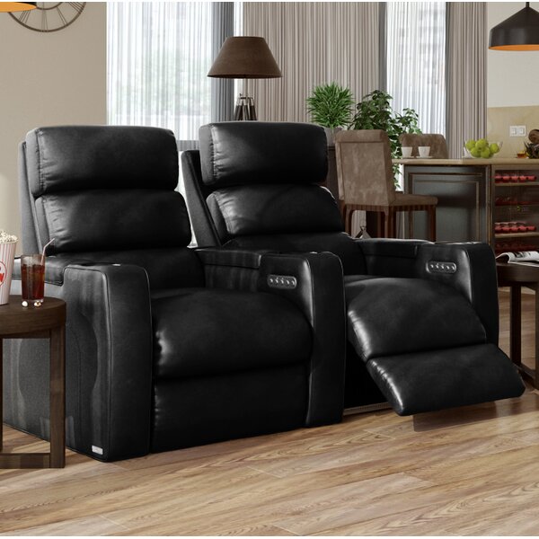 Power Leather Home Theater Row Of 2 By Orren Ellis