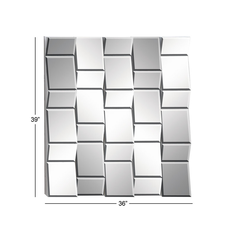 Cole Grey Wood Modern Contemporary Wall Mirror Wayfair