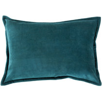teal lumbar throw pillow