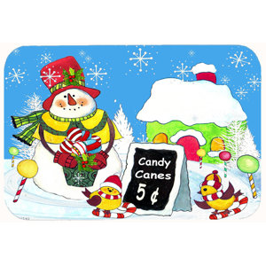 Candy Canes for Sale Snowman Kitchen/Bath Mat