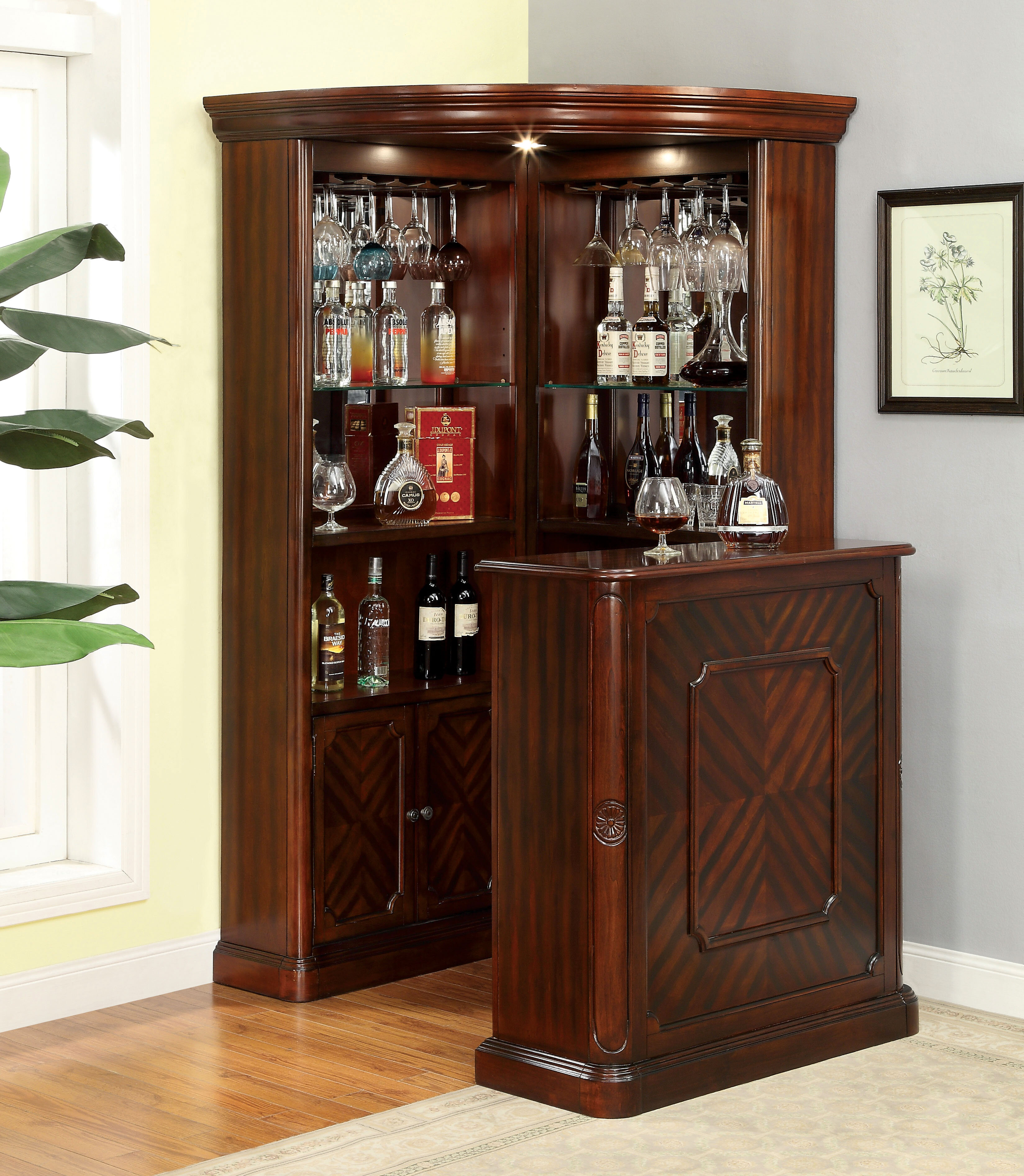 Astoria Grand Deasia Corner Curio Cabinet Reviews Wayfair