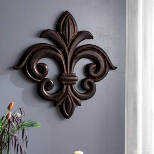 Fleur De Lis Cross Wall Decor Wayfair Wood Fleur De Lis Wall Decor