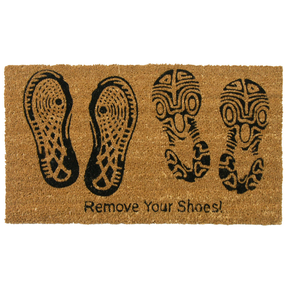 Red Barrel Studio Issaquah Remove Your Shoes 30 In X 18 In Non