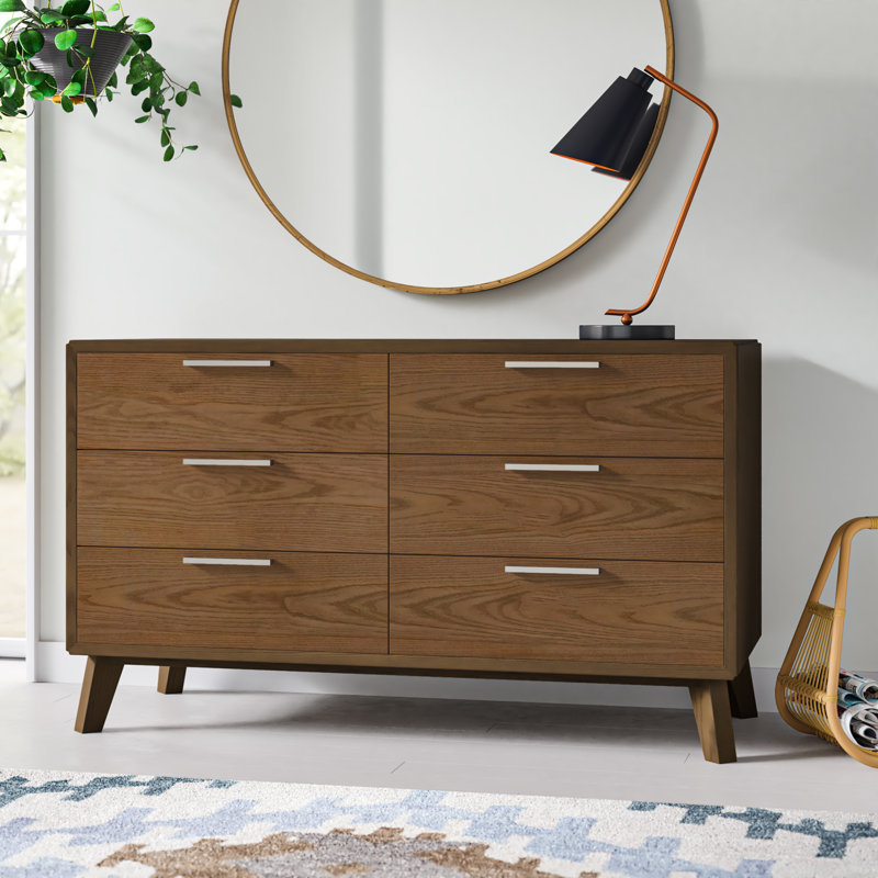 Merrinda 6 Drawer Double Dresser Reviews Allmodern Merrinda 6 Drawer Double Dresser
