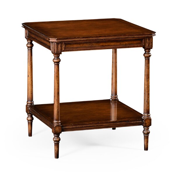 Solid Wood End Table With Storage By Jonathan Charles Fine Furniture
