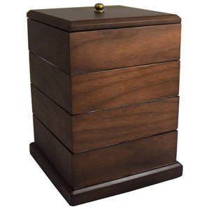 Premium Wooden Swivel Jewelry Box by Ikee Design