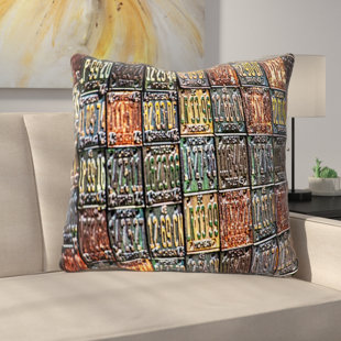 Rust Colored Pillow Wayfair Rusted License Plates Throw Pillow