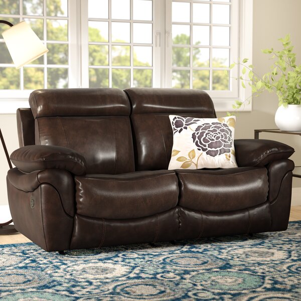 Caswell Genuine Leather Reclining 66.5