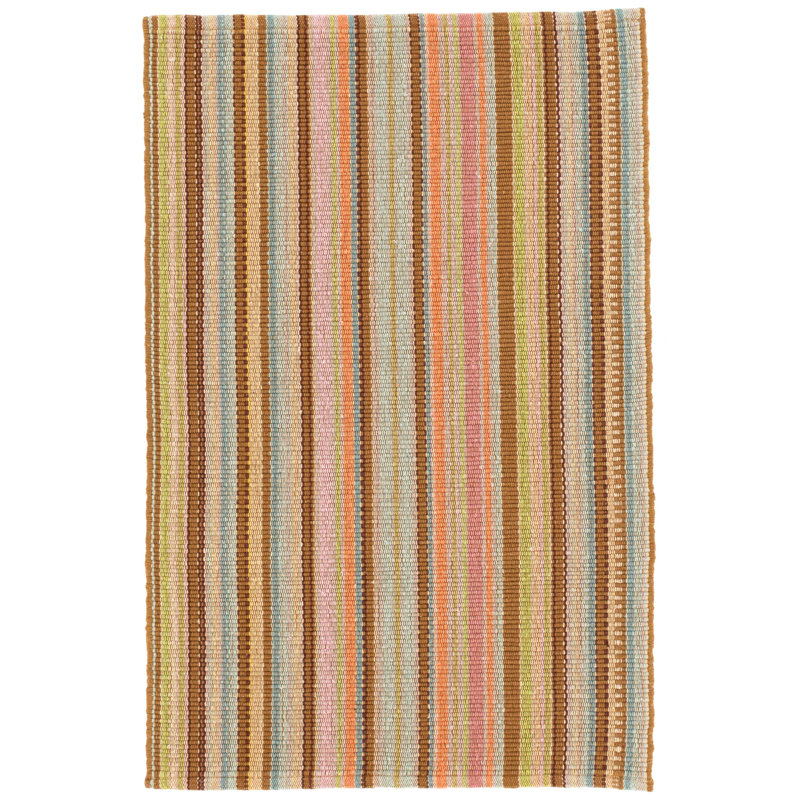 Dash And Albert Rugs Woven Cotton Striped Handwoven Cotton Orange Green Area Rug Reviews Wayfair