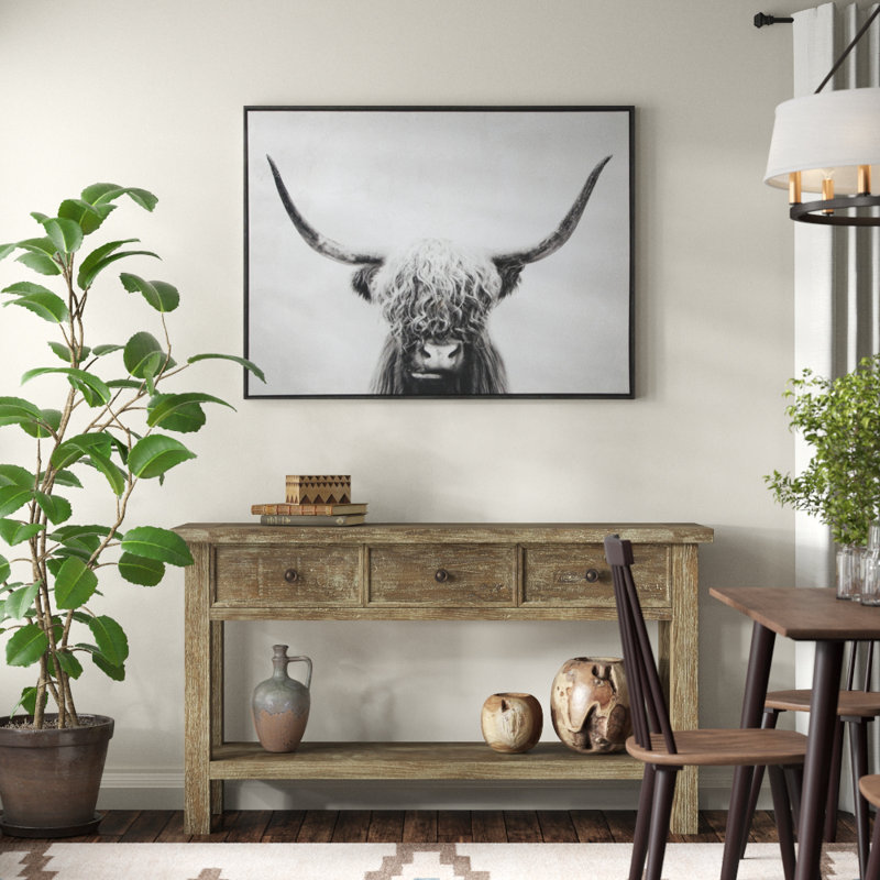 'Pancho' - Picture Frame Graphic Art Print on Wrapped Canvas, affordable home decor