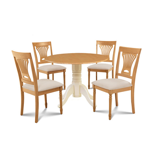Best #1 Forthill 5 Piece Drop Leaf Solid Wood Dining Set By Alcott Hill 2019 Coupon