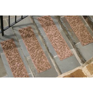 Aqua Shield Medium Brown Fall Day Stair Tread (Set of 4)