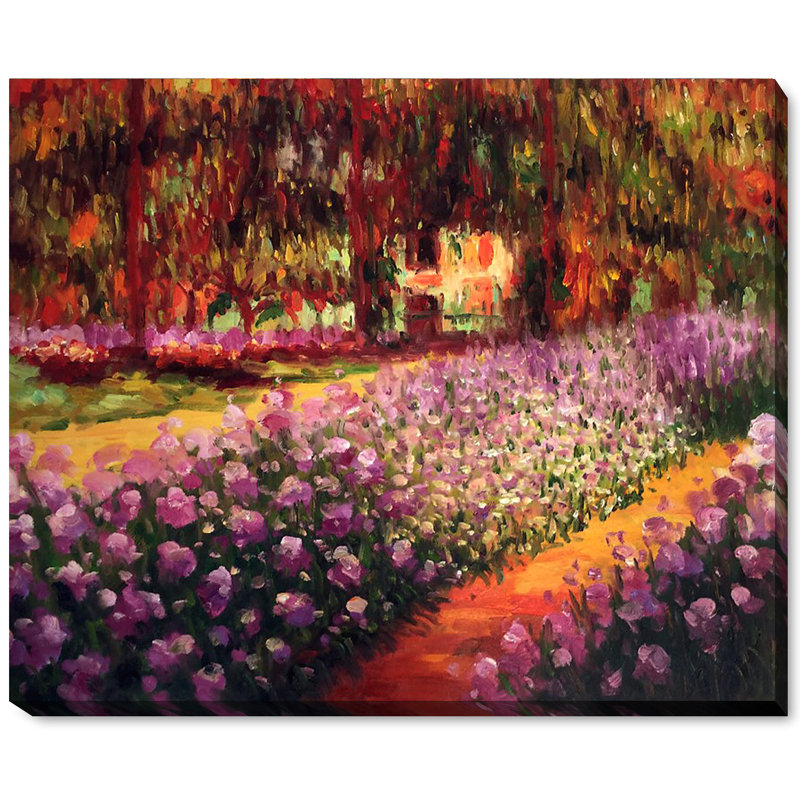 Wildon Home Artists Garden At Giverny By Claude Monet Framed